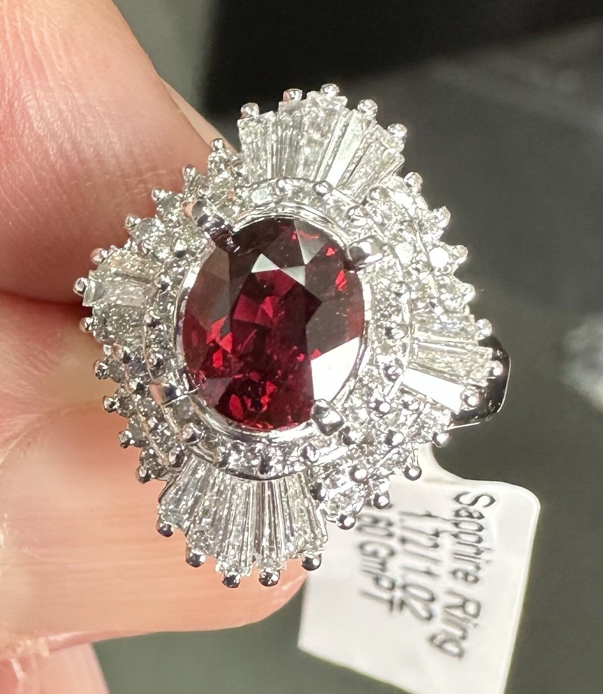 Unheated 1.71ct Pigeon’s Blood Ruby Ring NO Heat AIGS Certificate