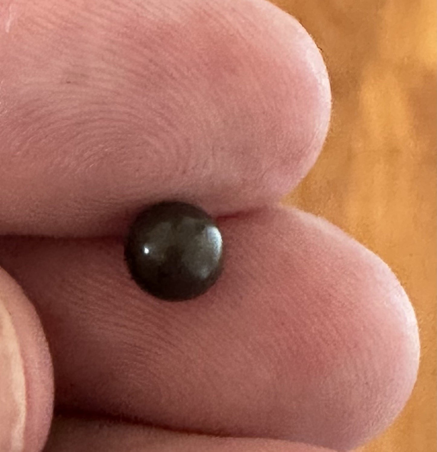 A Beautiful 6mm 1.39ct Natural Dark Brown Pearl GIA Certificate