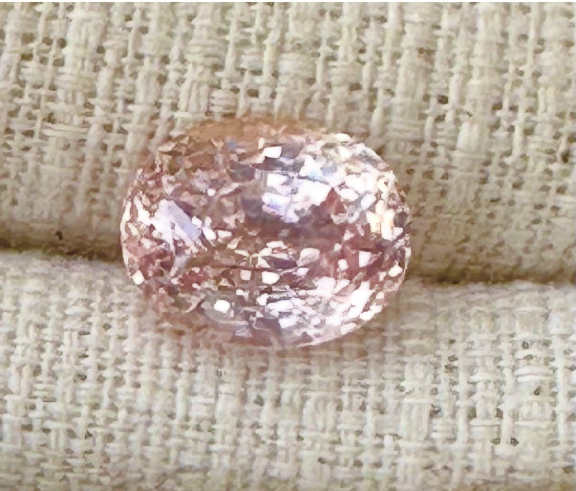 A Magnificent No Heat Unheated 5.83ct Padparadscha Sapphire Lotus Certificate