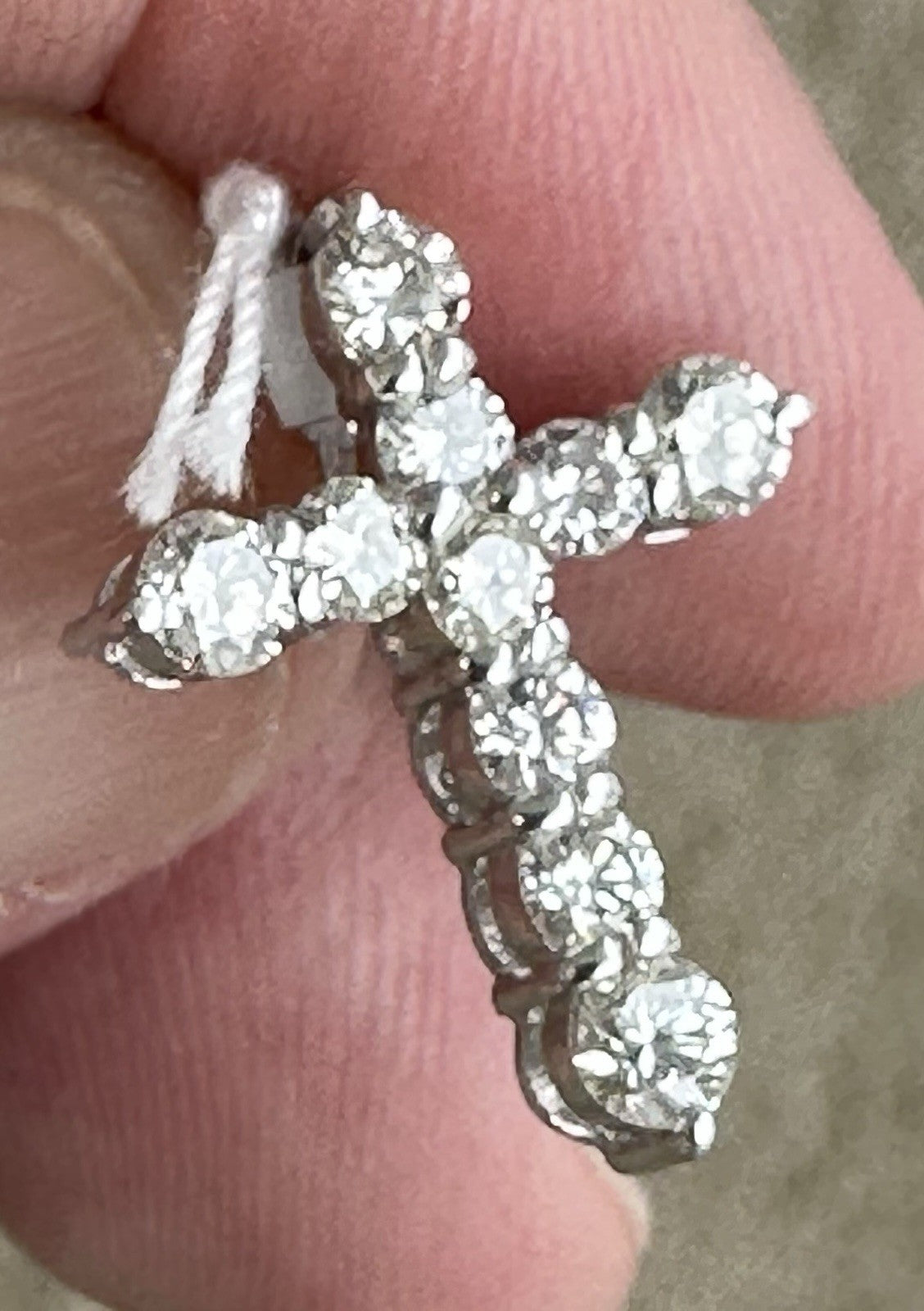 Diamond 1.00ct Platinum Cross Pendant