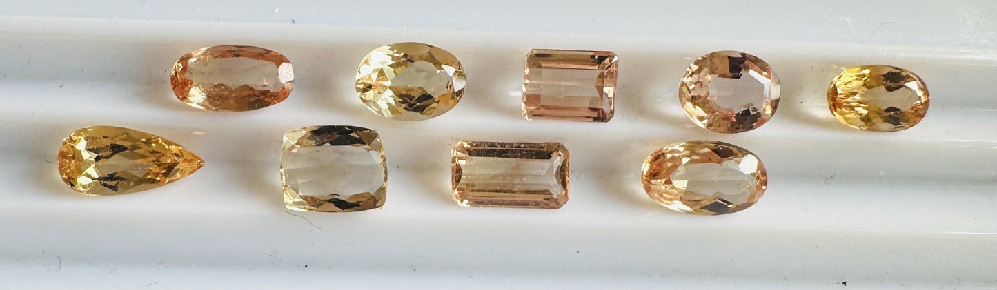 Closeout Wholesale 12.69ct Imperial Topaz Lot