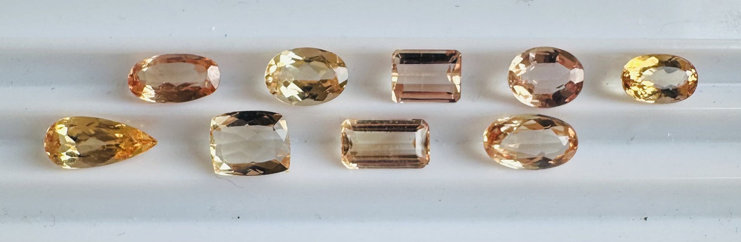 Closeout Wholesale 12.69ct Imperial Topaz Lot