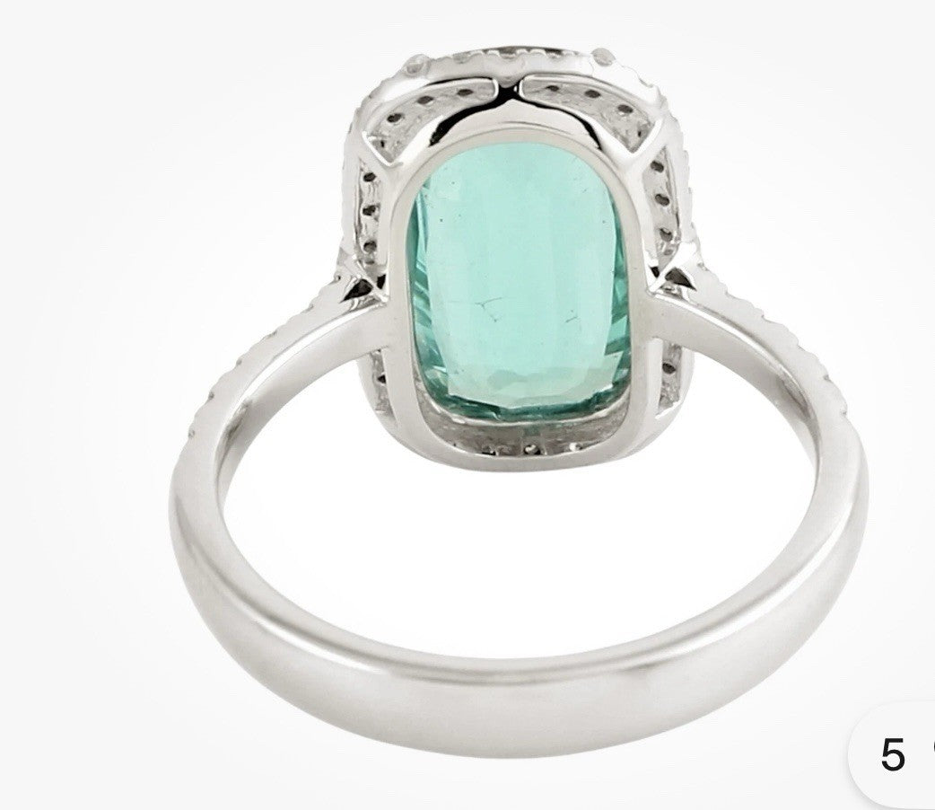 Stunning 3.59ct Paraiba Tourmaline 14k Ring