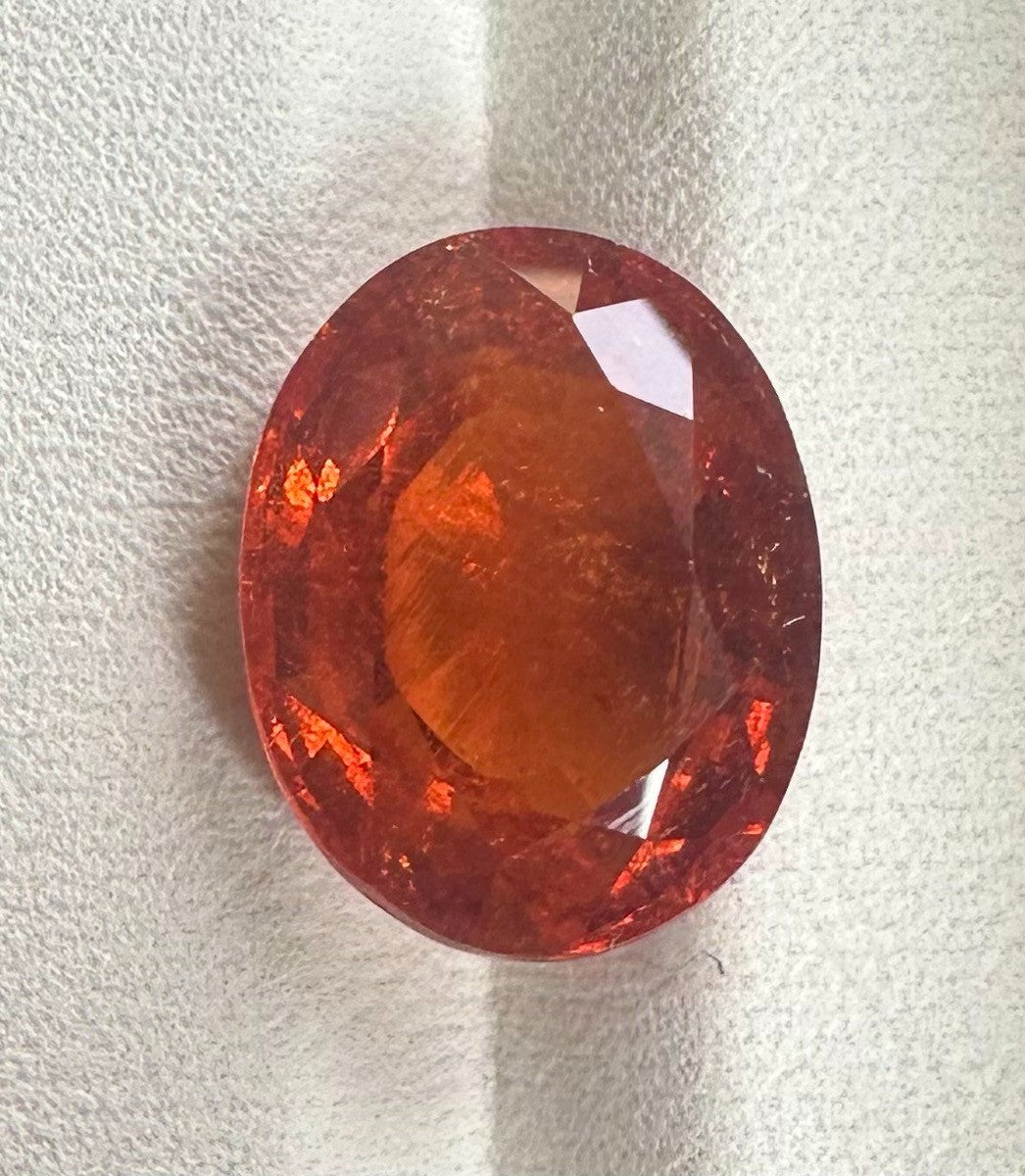 A Superb Burma 9.97ct Spessartite Mandarin Garnet