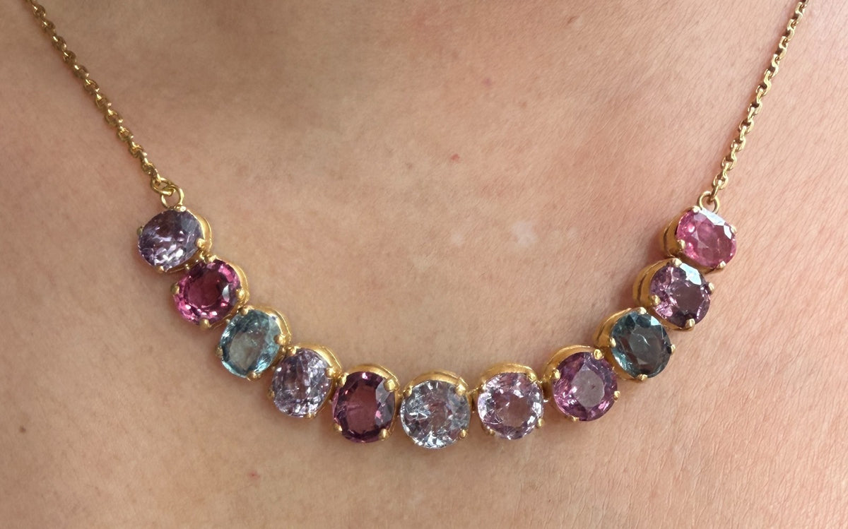 A Stunning And Unique Burma Spinel Necklace