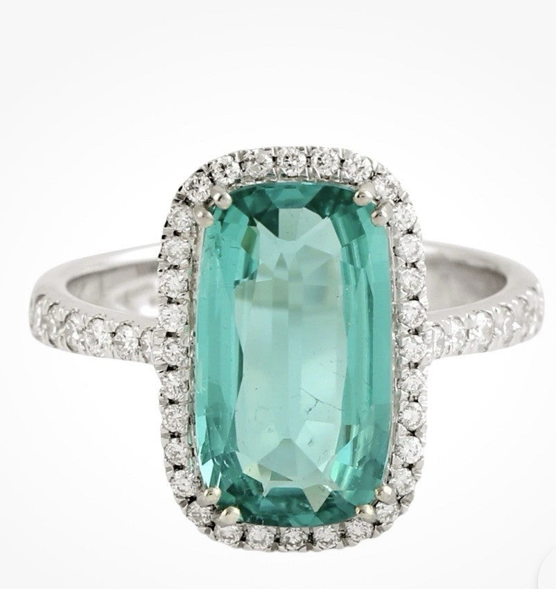 Stunning 3.59ct Paraiba Tourmaline 14k Ring