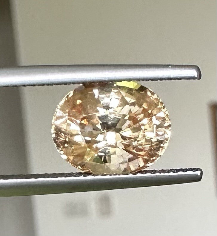 No Heat 5.64ct Sunset Padparadscha Sapphire Lotus Cert Unheated