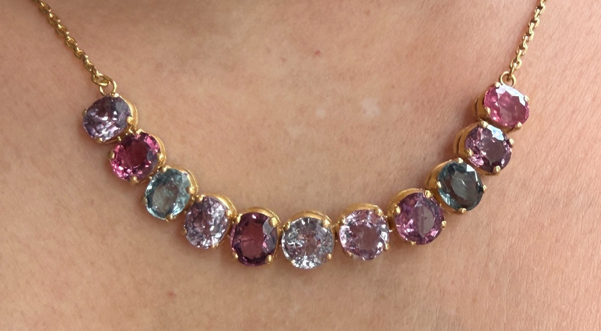 A Stunning And Unique Burma Spinel Necklace