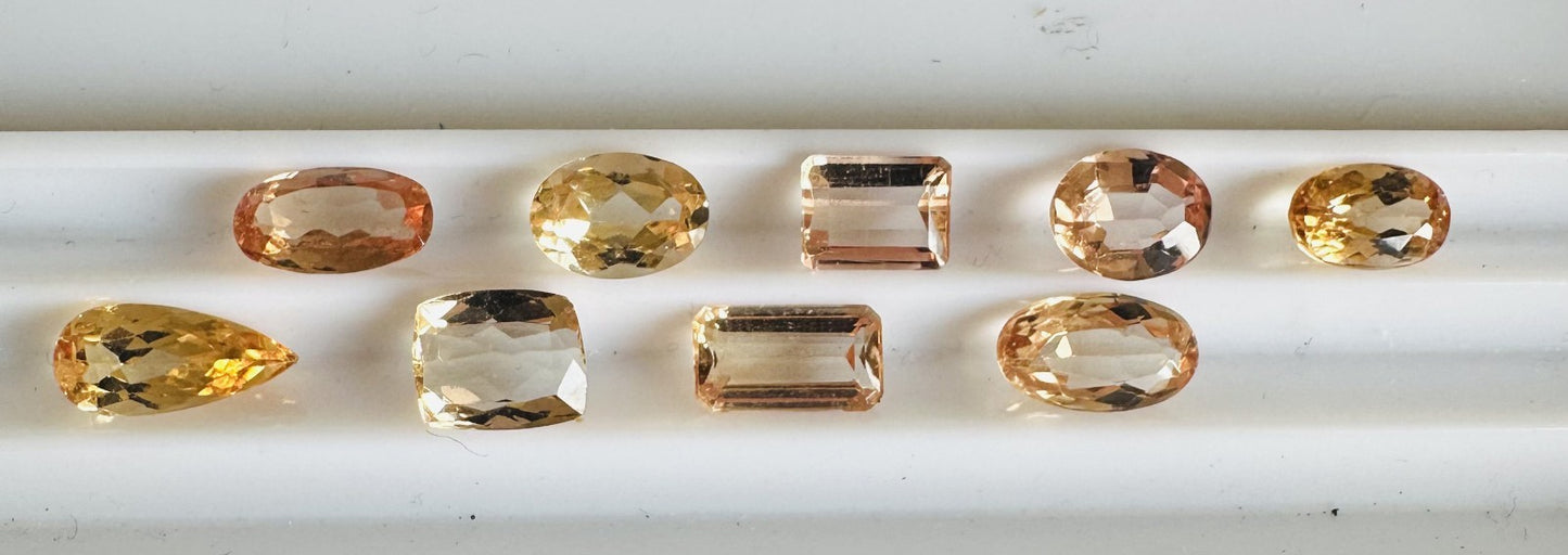 Closeout Wholesale 12.69ct Imperial Topaz Lot