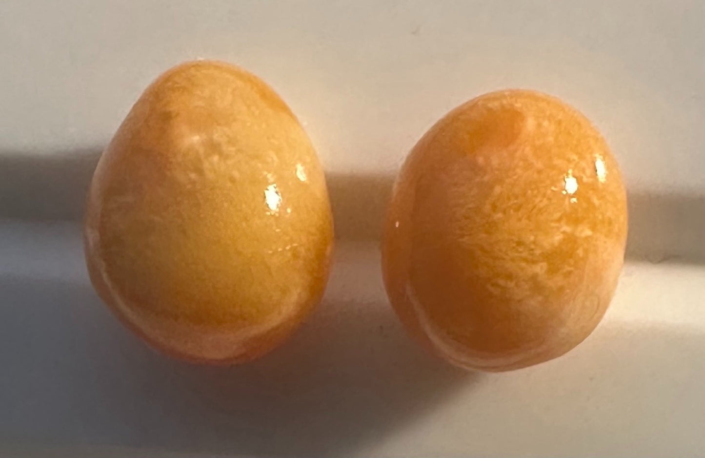 Melo Pearl Pair 4.24ct - Natural Pearl - Rare+Delightful!