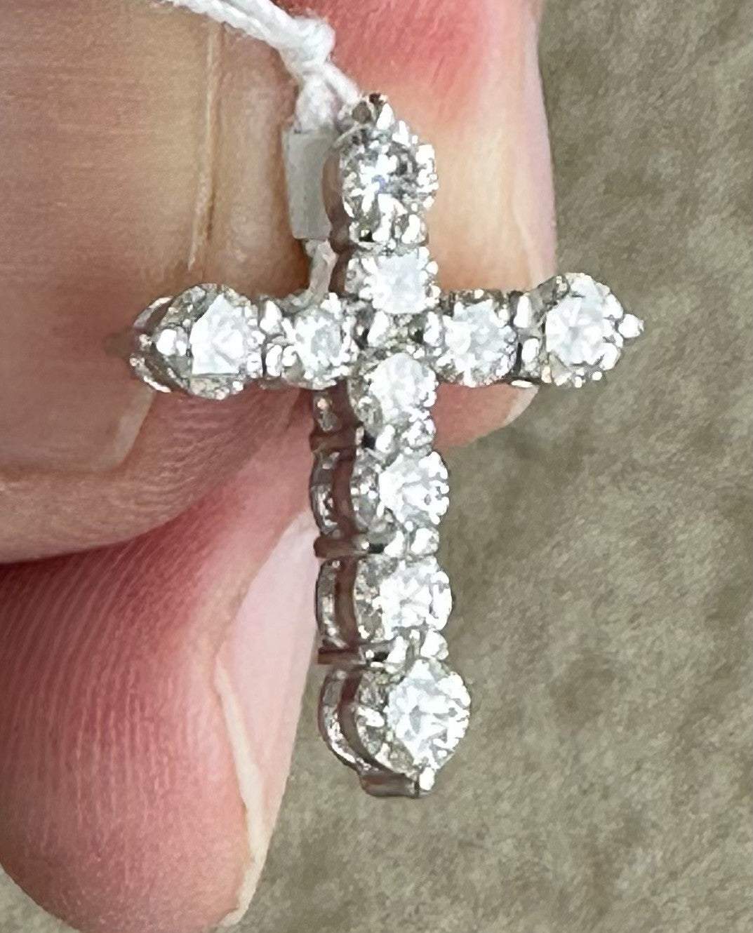 Diamond 1.00ct Platinum Cross Pendant