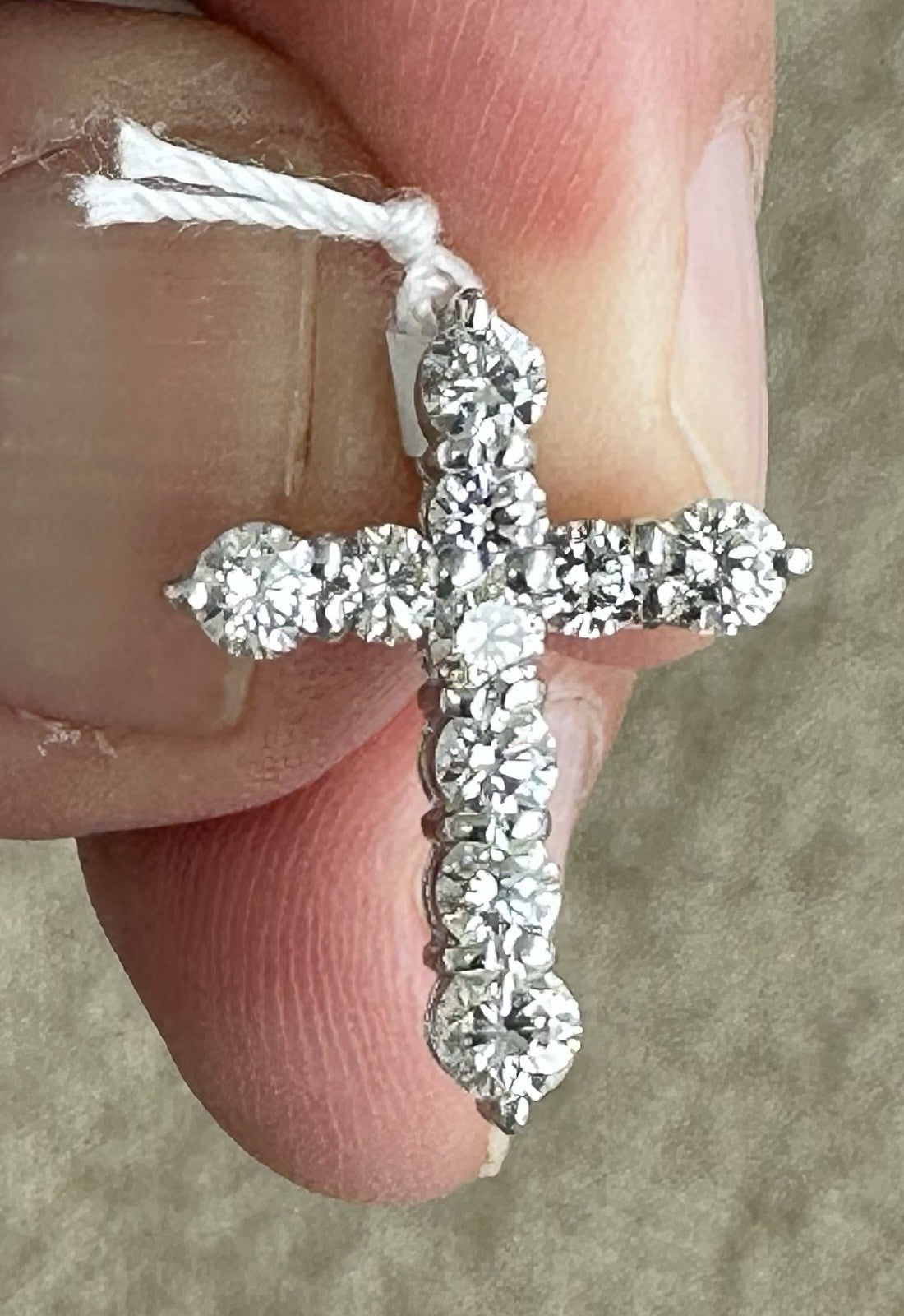Diamond 1.00ct Platinum Cross Pendant