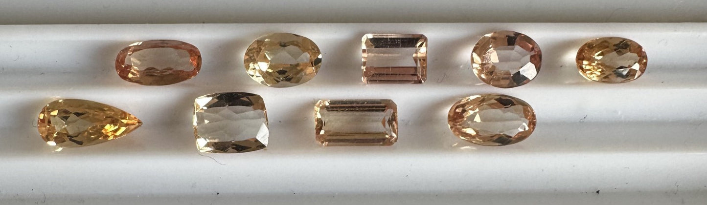 Closeout Wholesale 12.69ct Imperial Topaz Lot