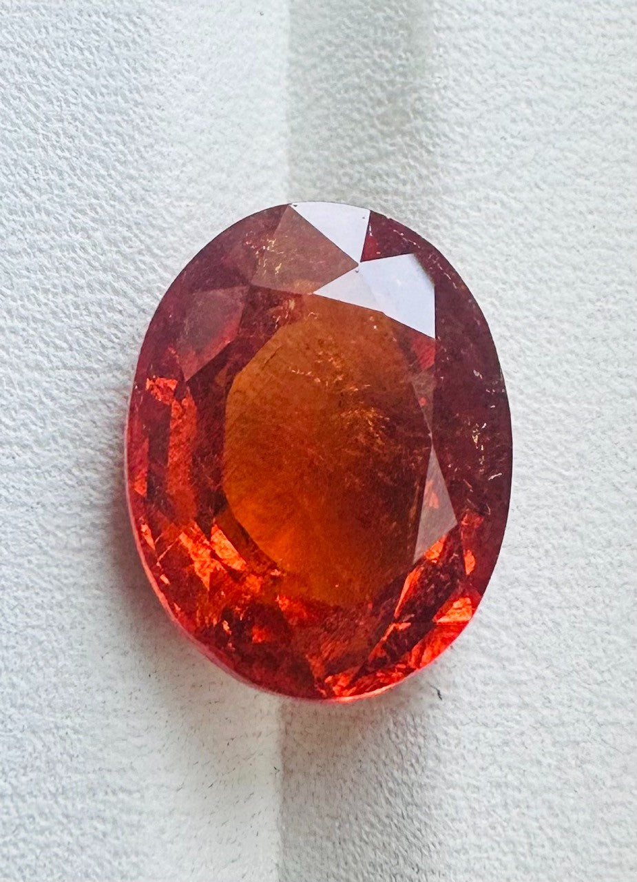 A Superb Burma 9.97ct Spessartite Mandarin Garnet